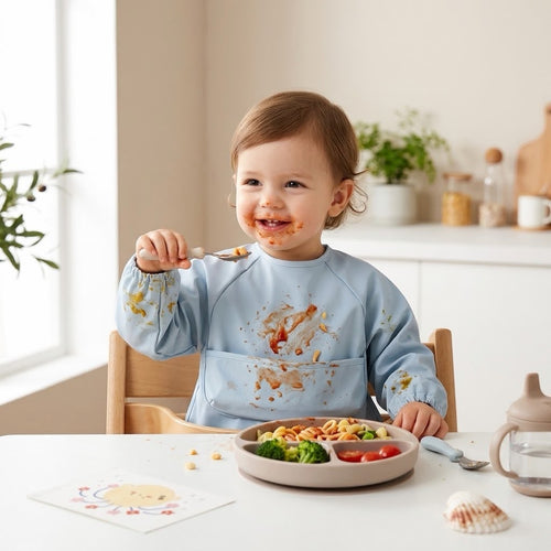 Bavoir Tablier Imperméable à Manches Longues – Bébé & Enfant
