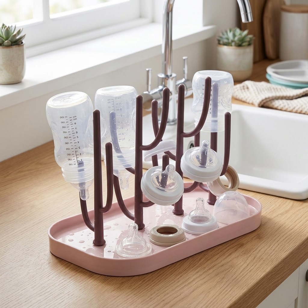 Égouttoir à Biberons et Accessoires Bébé – Design Arbre