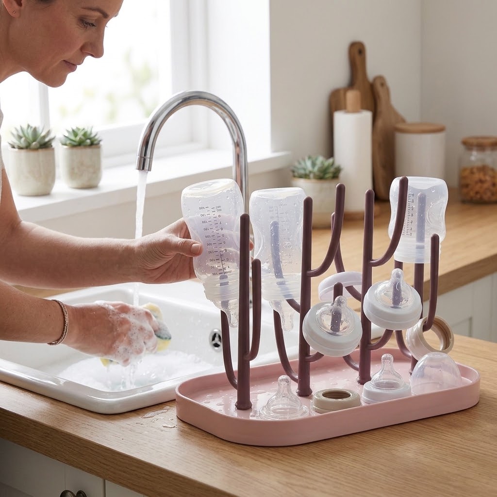 Égouttoir à Biberons et Accessoires Bébé – Design Arbre