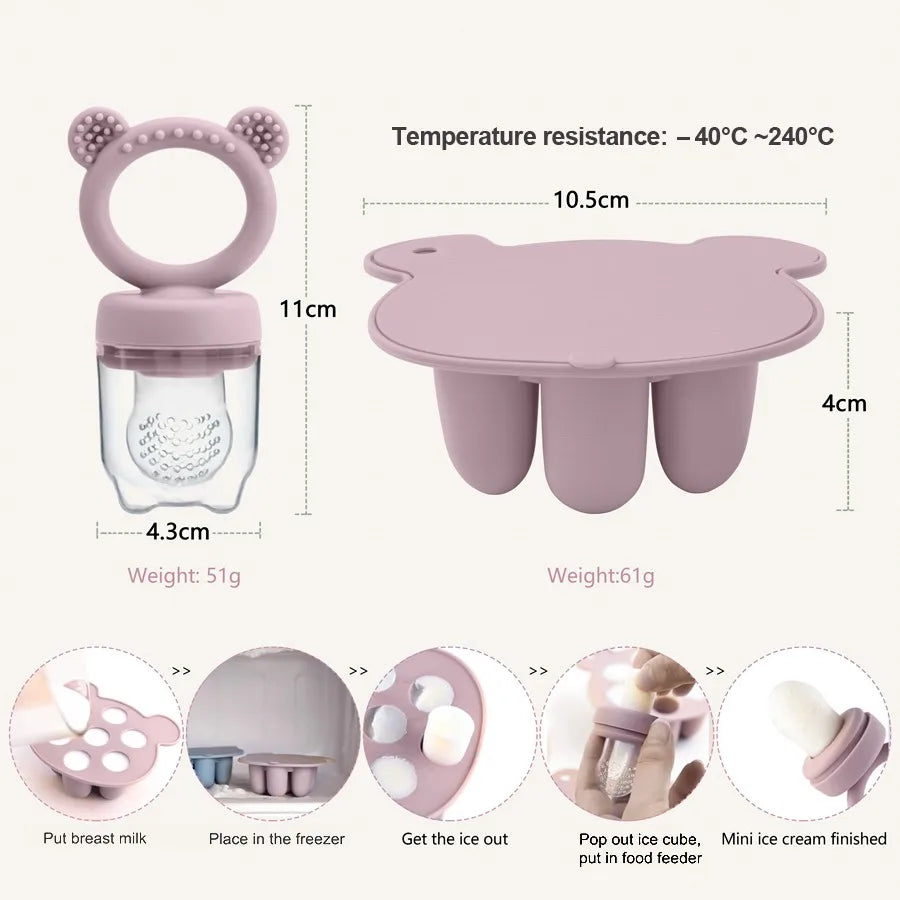 Moule à Glace en Silicone Avec Grignoteuse