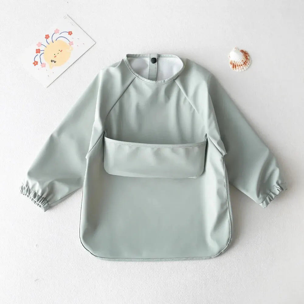 Bavoir Tablier Imperméable à Manches Longues – Bébé & Enfant