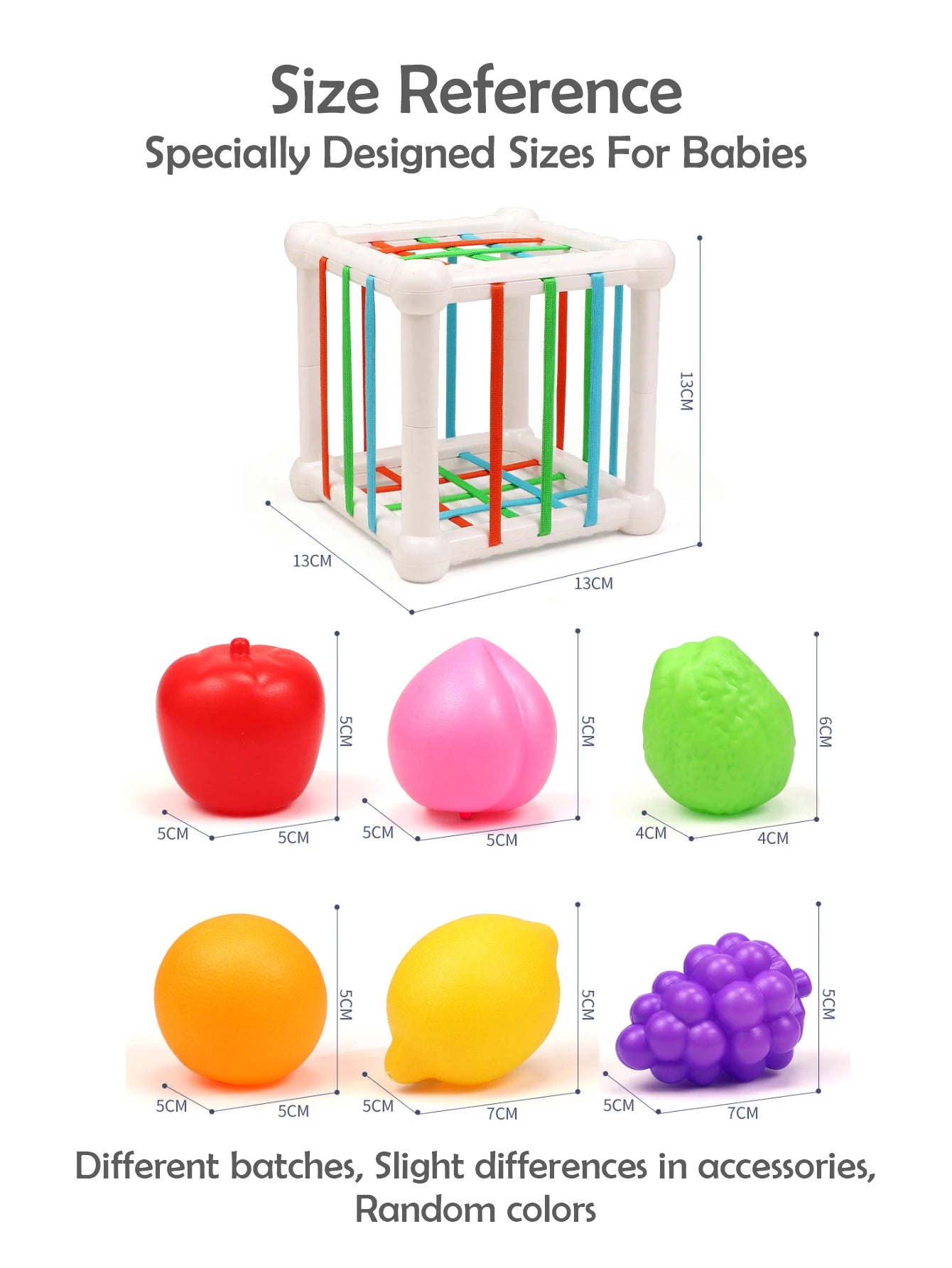 Cube éducatif 7 pièces – Tri de formes & empilement pour bébé