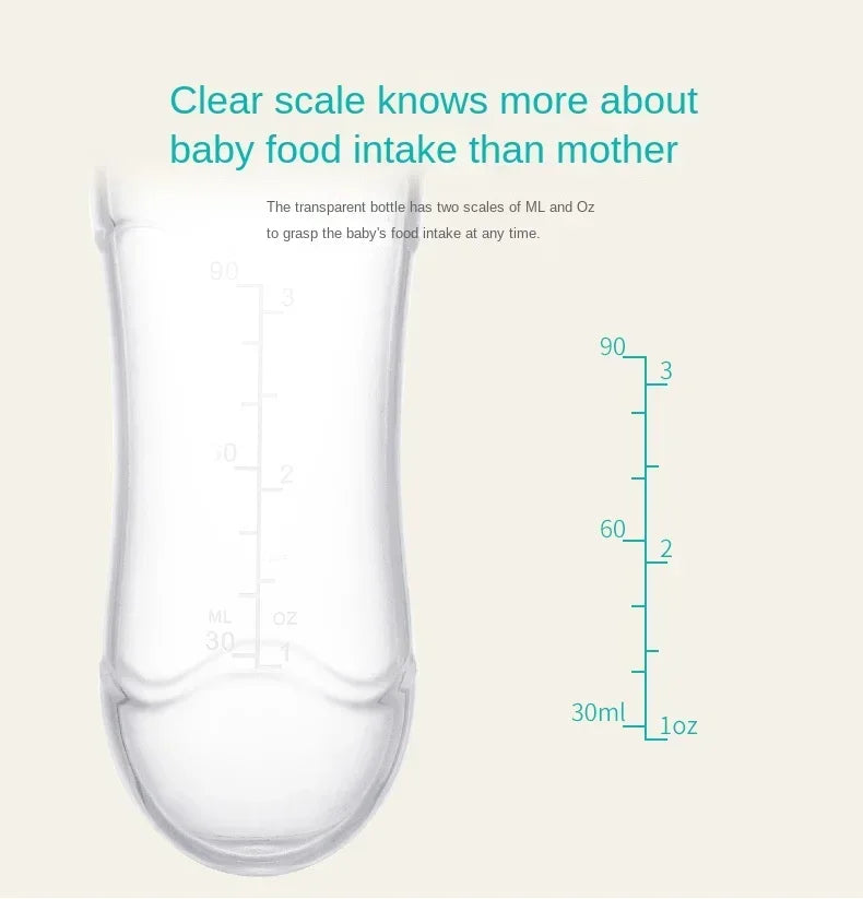 Safe Baby Spoon Bottle and Fruit Feeder Kit Baby Feeding Bottle Toddler Fresh Vegetable Fruit Pacifier Toddler Feeding Supplies