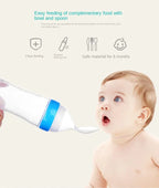 Safe Baby Spoon Bottle and Fruit Feeder Kit Baby Feeding Bottle Toddler Fresh Vegetable Fruit Pacifier Toddler Feeding Supplies