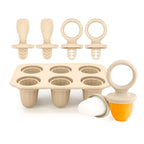 4/6 Cavity New Baby Teething Ice Cream Stick Mold Perfect for Freezing Milk Homemade Popsicles Summer Kitchen DIY Ice Cream Mold