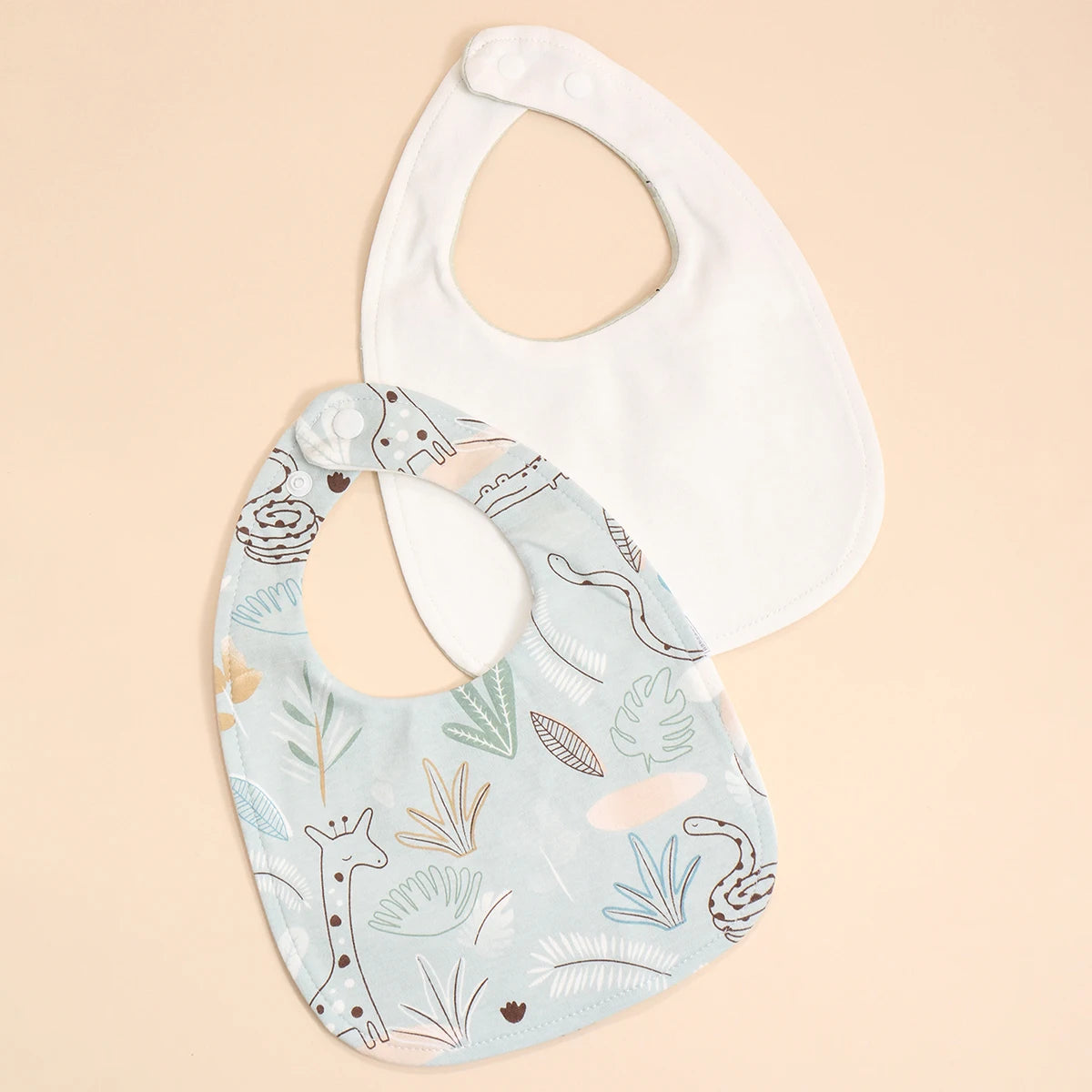 Lot de 4 bavoirs coton