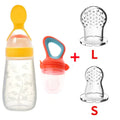 Safe Baby Spoon Bottle and Fruit Feeder Kit Baby Feeding Bottle Toddler Fresh Vegetable Fruit Pacifier Toddler Feeding Supplies
