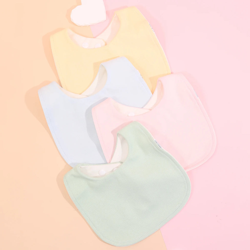 Lot de 4 bavoirs coton