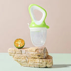 5 in 1 Baby Fruit Feeder with Nipple Set Baby Silicone Mesh Bag Pacifier Fruit and Vegetable Feeder Nursing Toddler Teething Toy