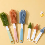 Set de 2 Brosses Biberon en Silicone Doux – Rotation 360°