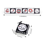Baby Cloth Book High Contrast Baby Toys 0M+ Newborn Crib Toys Black and White Animal Sensory Cloth Books Montessori Toys