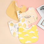 Lot de 4 bavoirs coton