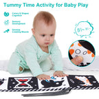 Baby Cloth Book High Contrast Baby Toys 0M+ Newborn Crib Toys Black and White Animal Sensory Cloth Books Montessori Toys