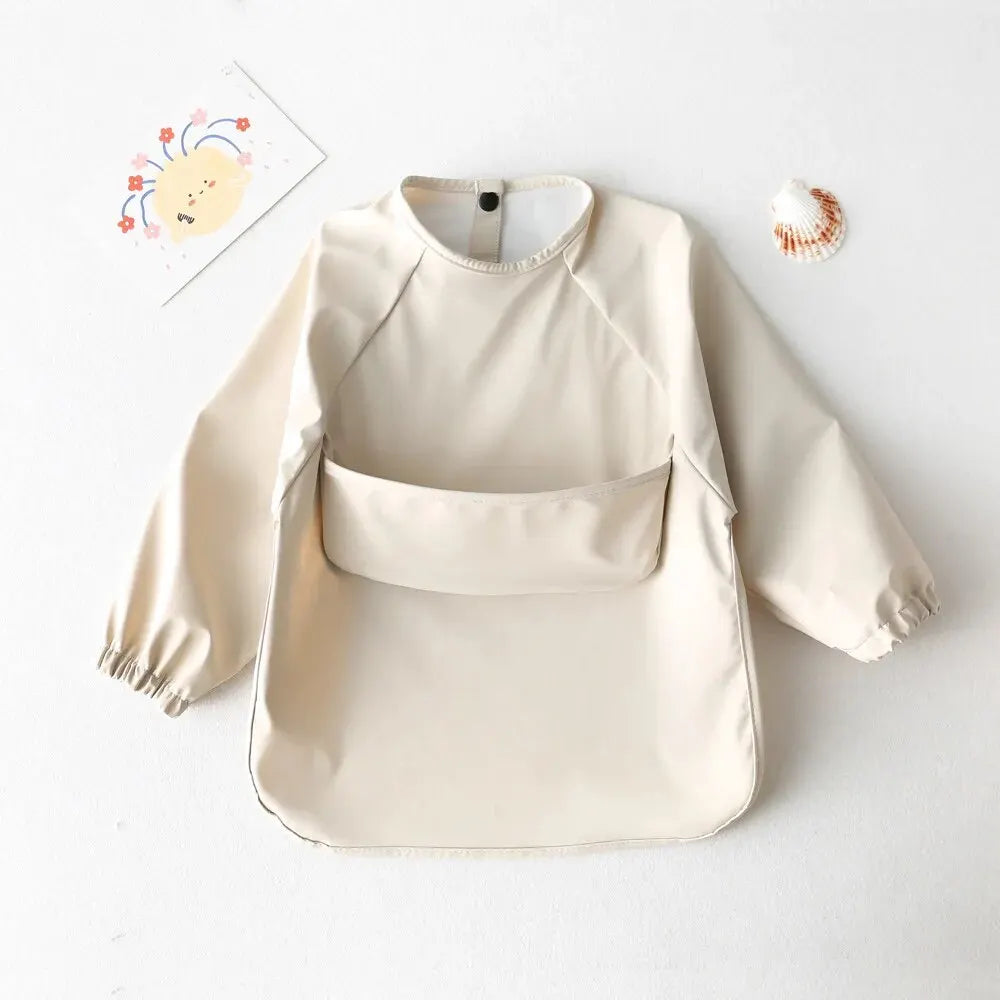 Bavoir Tablier Imperméable à Manches Longues – Bébé & Enfant