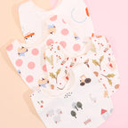 Lot de 4 bavoirs coton