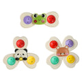 Suction wheel Fun rotating toy multi-scene playable compact portable suction adsorption smooth surface 3pcs