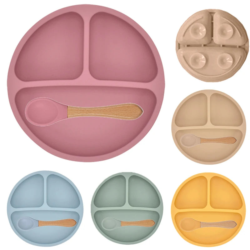 Assiette Ventouse Silicone Bébé – Anti-Dérapante