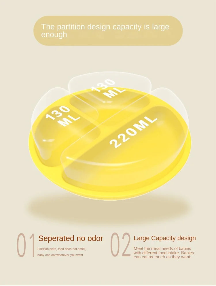 Assiette Ventouse Silicone Bébé – Anti-Dérapante