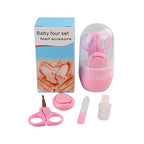 Newborn Baby Nail Scissor Baby Nail Care Tool Kid Safe Portable Nail Clipper Trimmer Tweezer with Box Children Manicure Kit