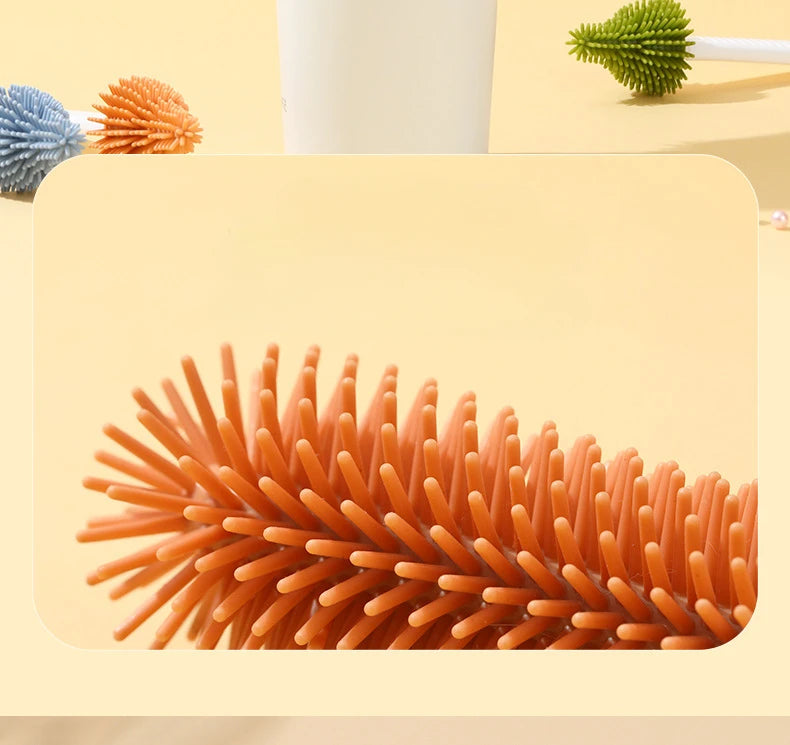 Set de 2 Brosses Biberon en Silicone Doux – Rotation 360°