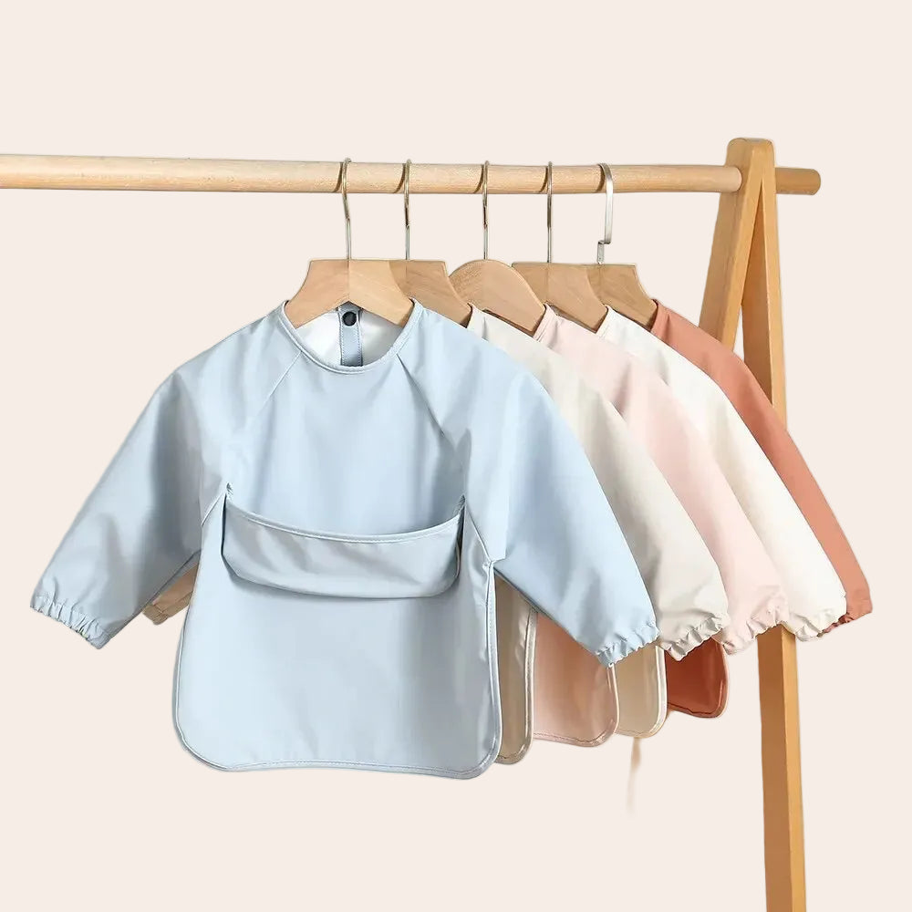 Bavoir Tablier Imperméable à Manches Longues – Bébé & Enfant