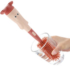 Brosse Biberon Silicone 3-en-1 – Brosse, Paille & Tétine