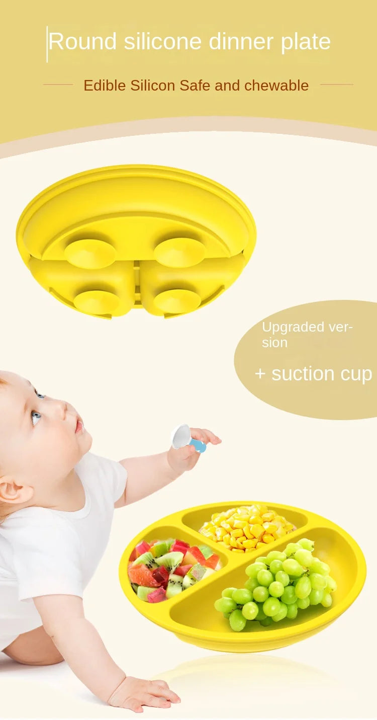 Assiette Ventouse Silicone Bébé – Anti-Dérapante
