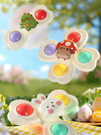 Suction wheel Fun rotating toy multi-scene playable compact portable suction adsorption smooth surface 3pcs