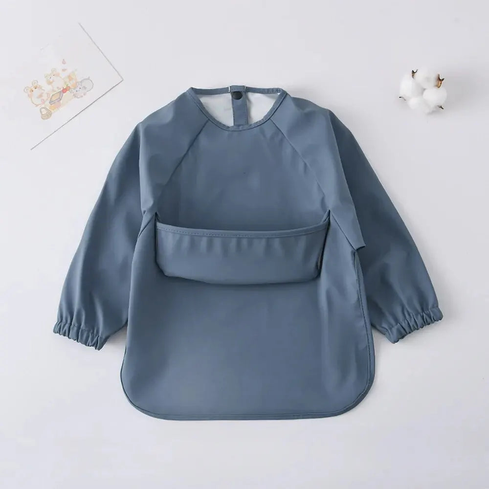 Bavoir Tablier Imperméable à Manches Longues – Bébé & Enfant