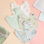Lot de 4 bavoirs coton