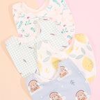 Lot de 4 bavoirs coton