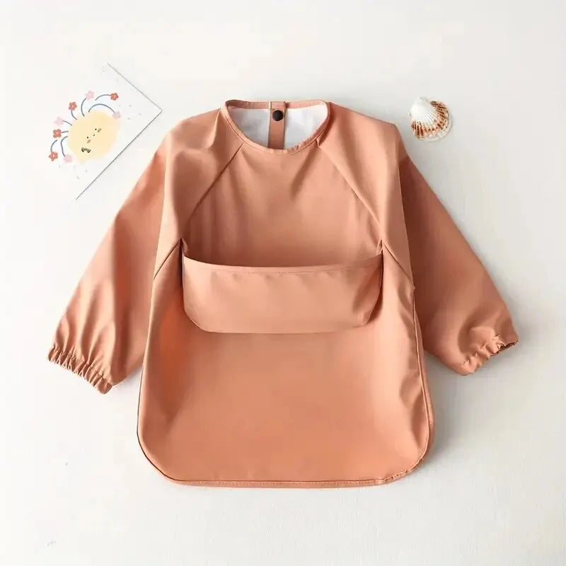 Bavoir Tablier Imperméable à Manches Longues – Bébé & Enfant