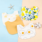 Lot de 4 bavoirs coton