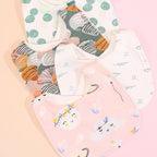 Lot de 4 bavoirs coton