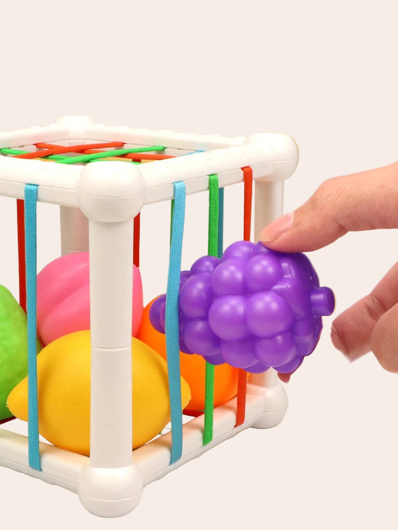 Cube éducatif 7 pièces – Tri de formes & empilement pour bébé