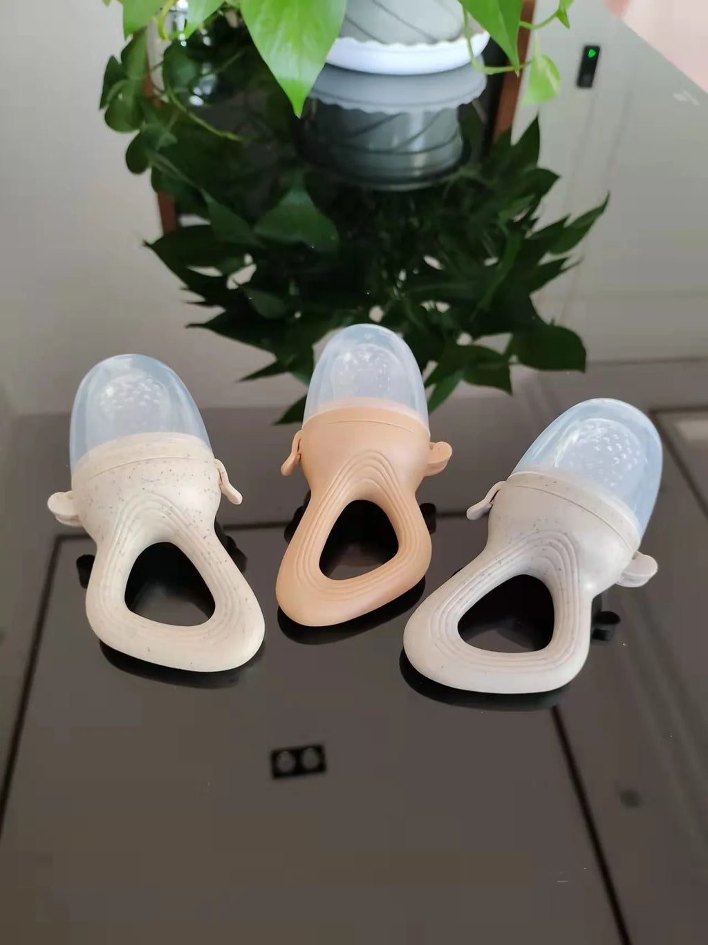 5 in 1 Baby Fruit Feeder with Nipple Set Baby Silicone Mesh Bag Pacifier Fruit and Vegetable Feeder Nursing Toddler Teething Toy