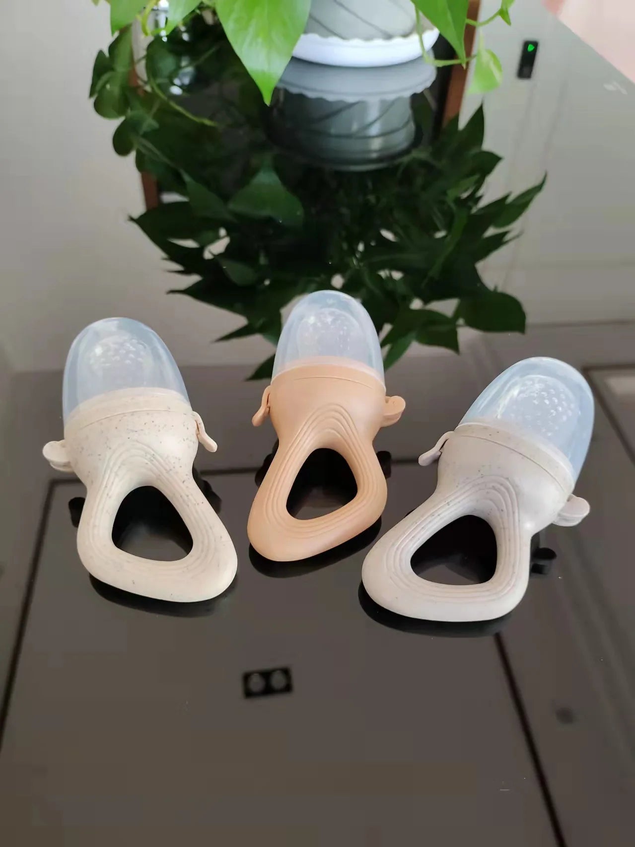 5 in 1 Baby Fruit Feeder with Nipple Set Baby Silicone Mesh Bag Pacifier Fruit and Vegetable Feeder Nursing Toddler Teething Toy