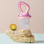 5 in 1 Baby Fruit Feeder with Nipple Set Baby Silicone Mesh Bag Pacifier Fruit and Vegetable Feeder Nursing Toddler Teething Toy