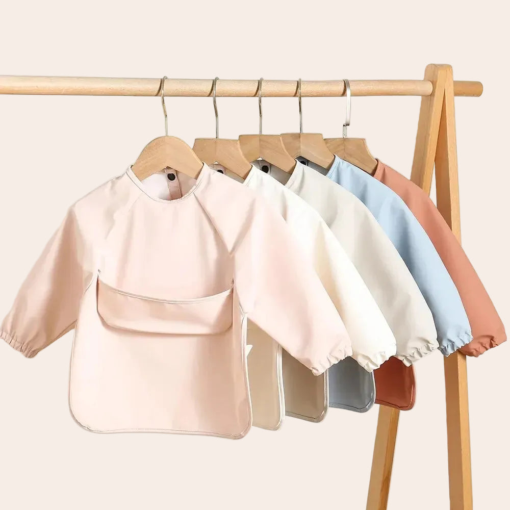 Bavoir Tablier Imperméable à Manches Longues – Bébé & Enfant