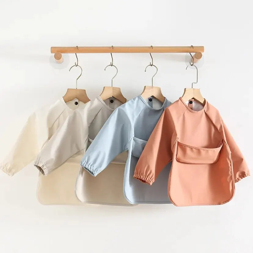 Bavoir Tablier Imperméable à Manches Longues – Bébé & Enfant