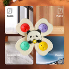 Suction wheel Fun rotating toy multi-scene playable compact portable suction adsorption smooth surface 3pcs