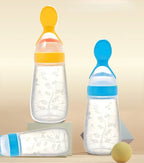 Safe Baby Spoon Bottle and Fruit Feeder Kit Baby Feeding Bottle Toddler Fresh Vegetable Fruit Pacifier Toddler Feeding Supplies