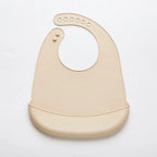 Bavoir Bébé en Silicone Imperméable & Réglable – Sans BPA