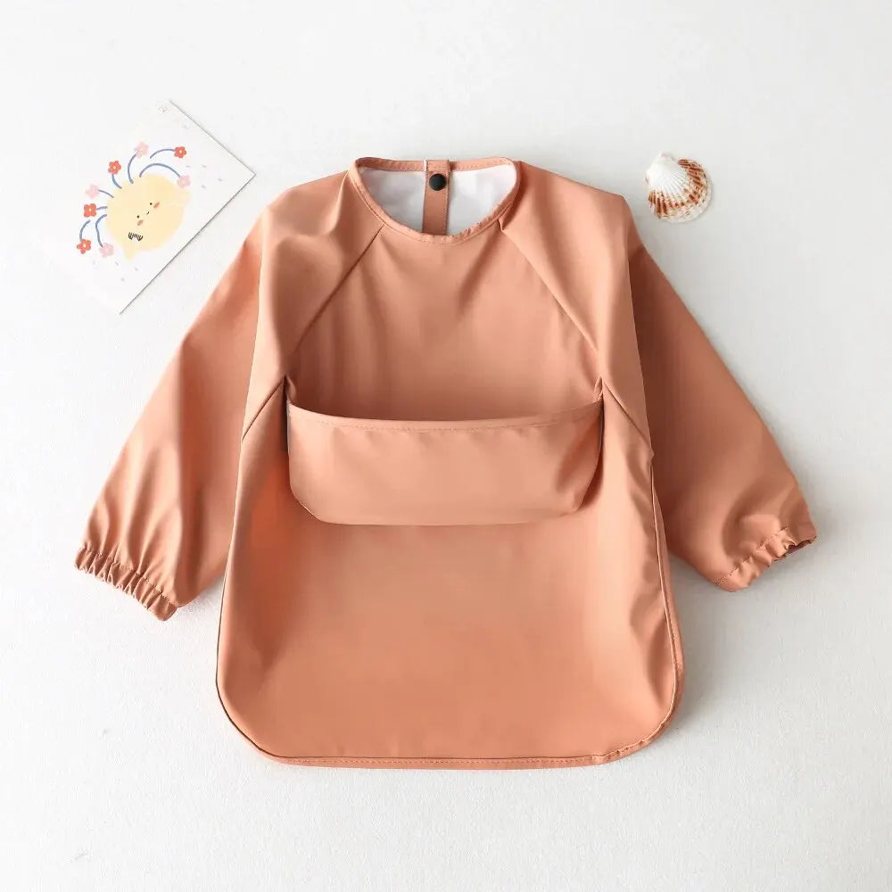 Bavoir Tablier Imperméable à Manches Longues – Bébé & Enfant