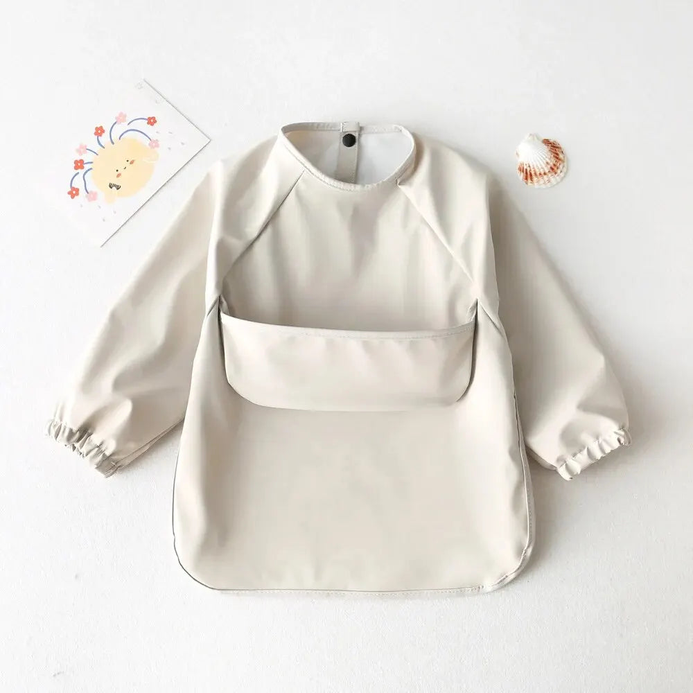 Bavoir Tablier Imperméable à Manches Longues – Bébé & Enfant