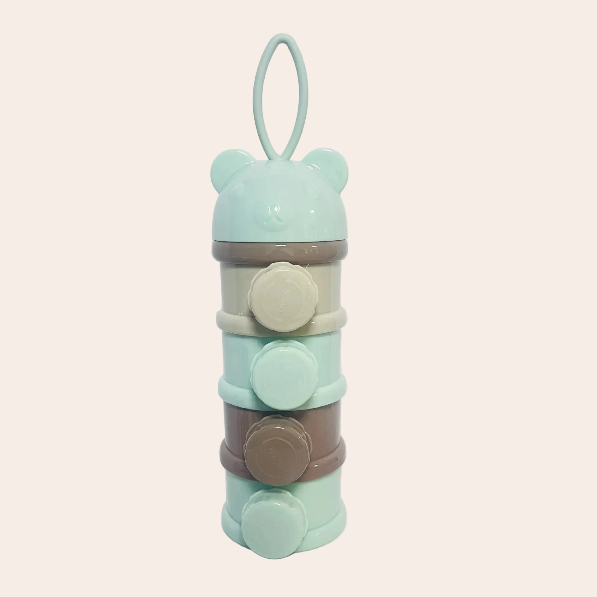 Boîte Doseuse Lait en Poudre 4 Compartiments Motif Ours