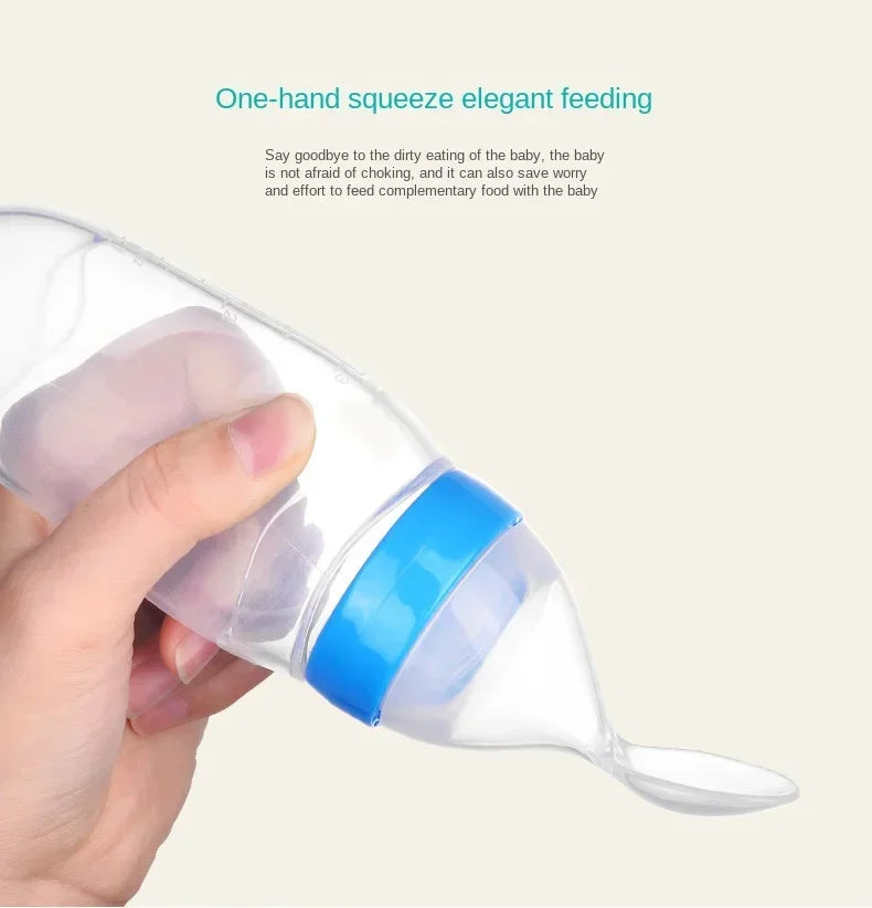 Safe Baby Spoon Bottle and Fruit Feeder Kit Baby Feeding Bottle Toddler Fresh Vegetable Fruit Pacifier Toddler Feeding Supplies