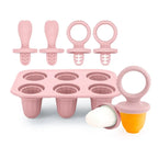 4/6 Cavity New Baby Teething Ice Cream Stick Mold Perfect for Freezing Milk Homemade Popsicles Summer Kitchen DIY Ice Cream Mold