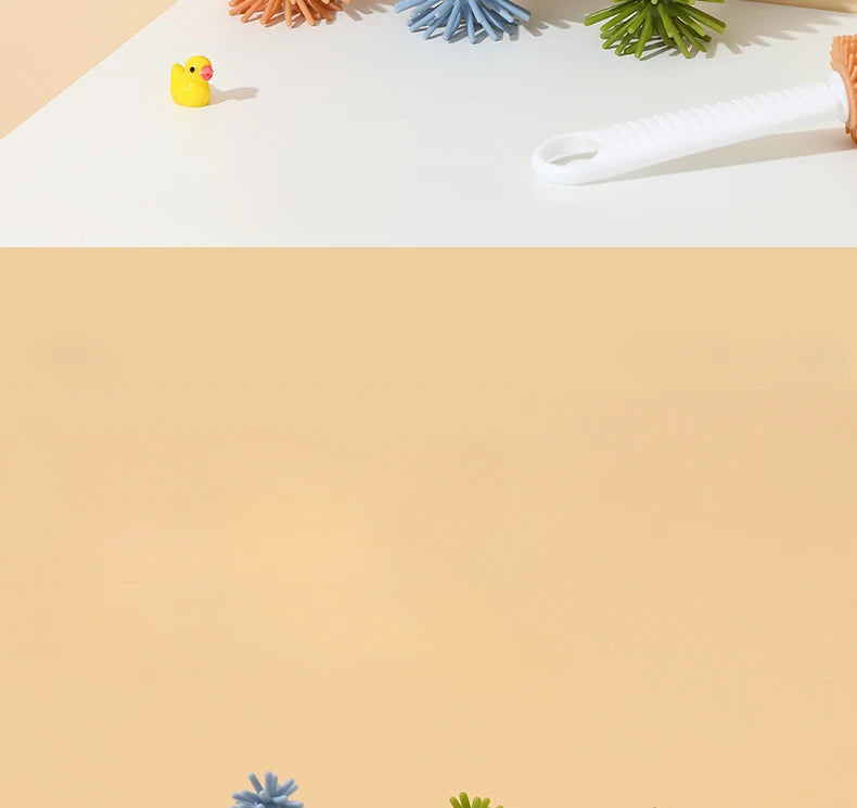 Set de 2 Brosses Biberon en Silicone Doux – Rotation 360°