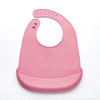 Bavoir Bébé en Silicone Imperméable & Réglable – Sans BPA